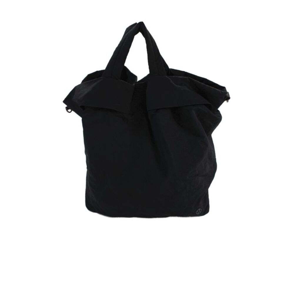 Lululemon Womens Nylon Sporty Tote Handbag Black